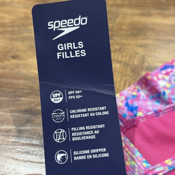 Speedo girls pink one piece swim bathing suit - Picture 10 of 13